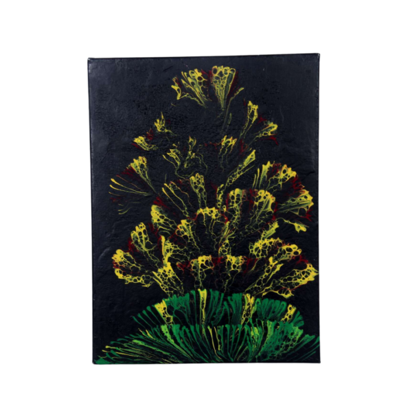 Yellow coral flower painting
