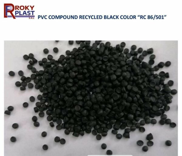 PVC COMPOUND RECYCLED BLACK COLOR “RC 86501”