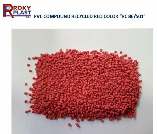 PVC COMPOUND RECYCLED RED COLOR “RC 86501”