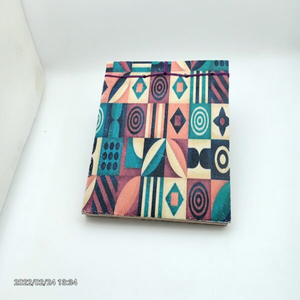 Hand stitch  Notebook 14×18 Geometric Design