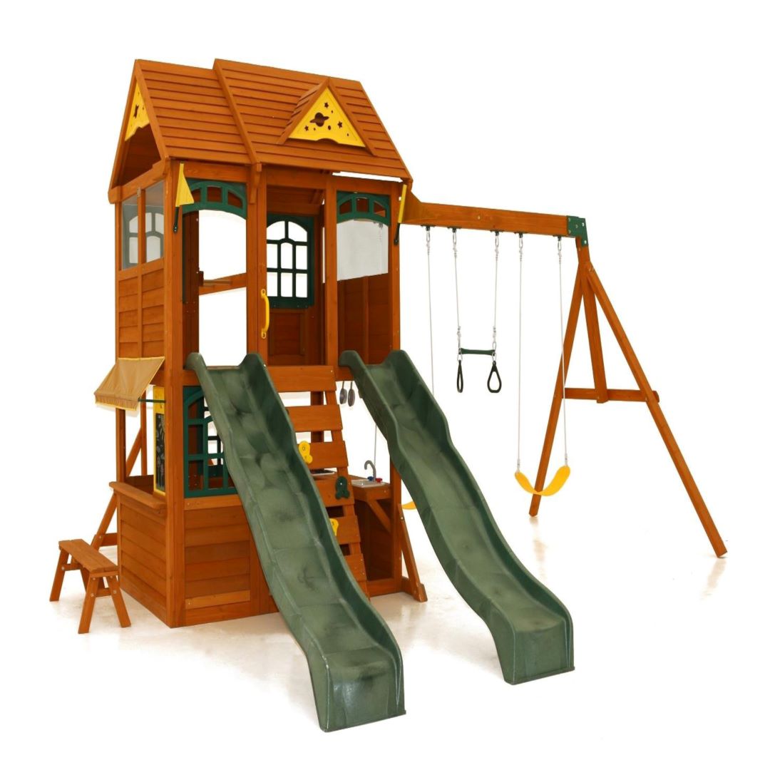 Kidkraft twin mountain lodge playset online