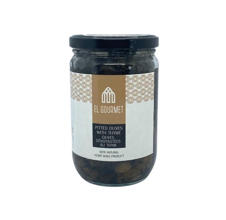 EL-G Pitted Olives With Thyme 600g