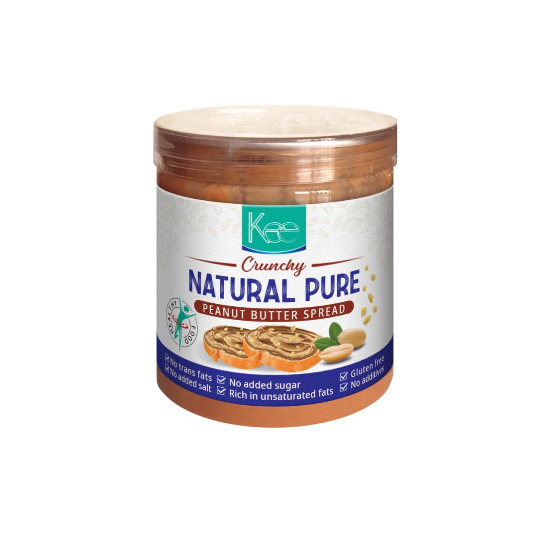 Kee Lebanon Crunchy Natural Pure Peanut Butter Spread