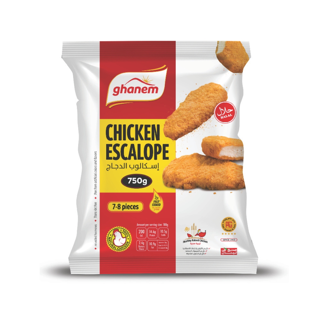CHICKEN ESCALOPE 750g